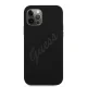 Guess dėklas iPhone 12 Pro Max telefonui Script Vintage, juodas