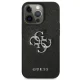 Guess Saffiano 4G Metal Logo dėklas iPhone 13 Pro / 13, juodas