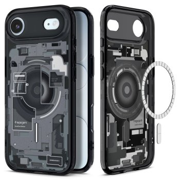 Spigen Ultra Hybrid Mag Zero One dėklas, skirtas iPhone 17 / 17 Air, juodas
