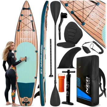 Irklentė Neo-Sport Reefbreak SUP su kėde, 350 x 81 x 15 cm