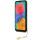 Guess 4G Charms dėklas Samsung Galaxy A54 5G telefonui, rudas