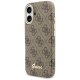 Guess 4G Script MagSafe dėklas iPhone 17 telefonui, rudas