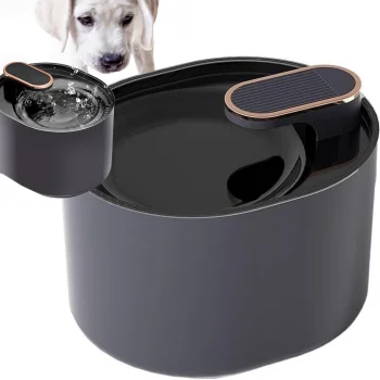 Automatinė vandens gertuvė-fontanas katėms ir šunims, 3 l, juoda