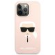 Karl Lagerfeld dėklas Karl\'s Head, skirtas iPhone 13 Pro / 13, rožinis