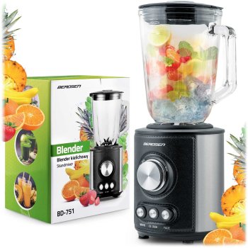 Berdsen BD-751 kokteilinė su stikliniu indu 1.5L 800W, juoda