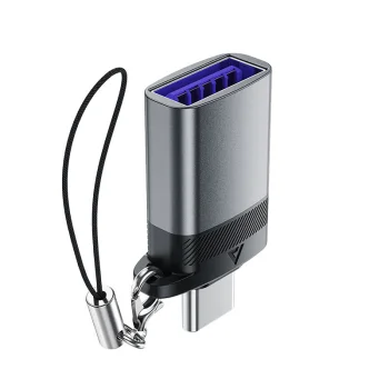 USB-A į USB-C adapteris Acefast J7, pilkas