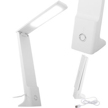Stalinis LED šviestuvas USB, 3 šviesos spalvos, 3W