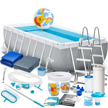 Rectangular Frame Pool Intex 26792, 488 x 244 x 107 cm, 21-in-1 Set