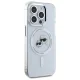 Karl Lagerfeld dėklas iPhone 15 Pro Max telefonui IML Metal MagSafe, baltas