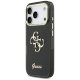 „Guess IML 4G Script Metal“ dėklas, skirtas „iPhone 17 Pro“, juodas