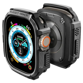 Spigen Rugged Armor Case for Apple Watch Ultra (49mm) - Matte Black