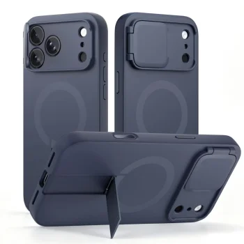 Tech-Protect Kevlar Aura MagSafe dėklas telefonui iPhone 18 Pro Max / 17 Pro Max, tamsiai mėlynas