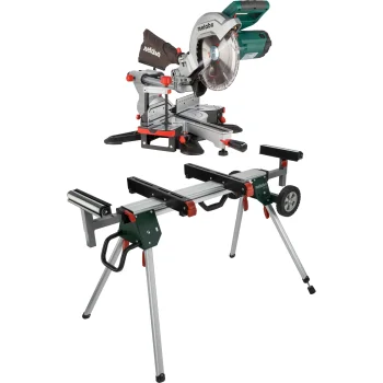 Skersavimo ir suleidimo pjūklas Metabo KGS 254 M su stovu KSU 251