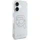 Karl Lagerfeld IML Rhinestones Karl Head dėklas skirtas iPhone 16, skaidrus