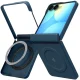 Dėklas Spigen AirSkin Aramid MagFit skirtas Samsung Galaxy Z Flip 8, Navy Blue