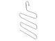 Universal wardrobe trouser hanger for 5 pairs, also for towels and ties
