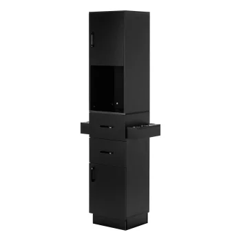 Gabbiano Totem kirpyklos darbo vieta, juoda