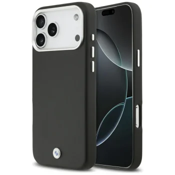 BMW Sign Full Wrapped Metal MagSafe dėklas, skirtas iPhone 17 Pro Max, juodas