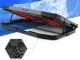 LED adjustable laptop cooling pad with USB port