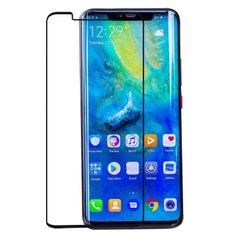 Apsauginis stiklas Huawei Mate 20 Pro 2018 (5D, Full Glue), juodas