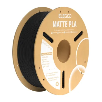 3D spausdintuvo plastikas ELEGOO PLA Matte 1.75 mm, 1 kg, juodas
