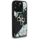 Guess dėklas iPhone 16 Pro Max Grained Roses Big 4G Logo, juodas
