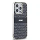 DKNY dėklas iPhone 14 Pro Max telefonui IML Mono & Stripe MagSafe, juodas