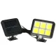 Saulės lempa su judesio ir sutemų jutikliais, 120 LED, 20W