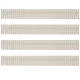 Ruhhy Drawer Dividers Organizers, 4 Pcs, Beige