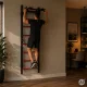 Gimnastikos sienelė MOVEPRO 215 cm su prisitraukimų skersiniu, juoda