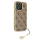 Guess 4G Charms dėklas iPhone 13 Pro ir iPhone 13 telefonui, rudas