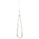 Guess IML Glitters Script Strap MagSafe dėklas iPhone 17 Pro, skaidrus