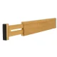 Drawer Organiser Adjustable Bamboo Separator 34-43.5cm, 1 Piece