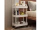 3-Tier Rolling Cart Shelf for Bathroom and Kitchen, Black