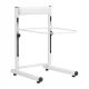 Height Adjustable Pedicure Basin with Footrest, White