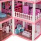 Kids Toy Dollhouse with Furniture DIY Constructor