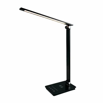 LED stalinis šviestuvas su jutikliniu valdymu ir belaidžiu įkrovikliu, 42 LED, juodas