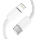 Tech-Protect C20W įkroviklis USB-C PD 20W / USB-A QC 3.0 ir laidas Lightning - baltas