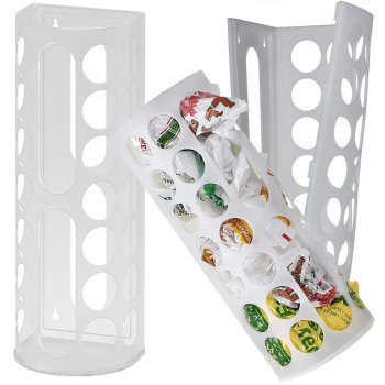 Universal Plastic Bag Organizer, 45x16.5x13.5 cm, White