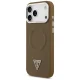 \"Guess Triangle Logo MagSafe\" dėklas iPhone 17 Pro, rudas