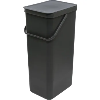 Šiukšliadėžė Brabantia Sort & Go 40L, Dark Grey