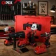OPEX TOOLS OPX28007 akumuliatorinių įrankių rinkinys 4-in-1 (21V, 2x 3.0Ah)