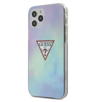 Guess Tie & Dye dėklas, skirtas iPhone 12 / 12 Pro, mėlynas