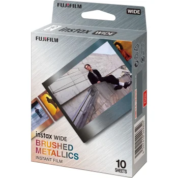 Momentinė fotojuosta Fujifilm Instax Wide Brushed Metal (86 x 108 mm)