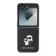 Karl Lagerfeld Saffiano dėklas Samsung Galaxy Z Flip 6 telefonui, juodas