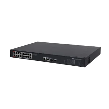 PoE komutatorius DH-PFS3220-16GT-240 1000 Mbps 16+2G Uplink