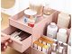 Cosmetic and Jewellery Organiser Storage Box with 2 Drawers, White