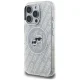 Karl Lagerfeld IML Glitter Karl & Choupette MagSafe dėklas iPhone 16 Pro Max, pilkas