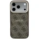 Guess Embossed 4G Classic MagSafe dėklas iPhone 17 / 18 Pro Max, rudas