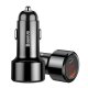Baseus Magic Universal Smart Car Charger USB + USB-C (QC4.0 PD 45W), Black